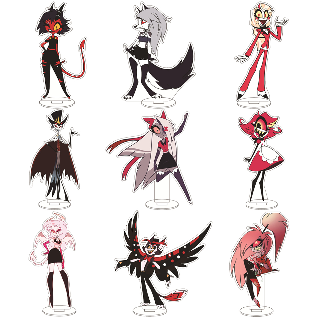 Anime Cosplay Rental - ฟิกเกอร์อะคริลิกตัวละครอนิเมะ Hazbin Hotel ชาร์ลี มอร์นิ่งสตาร์ แวกกี้