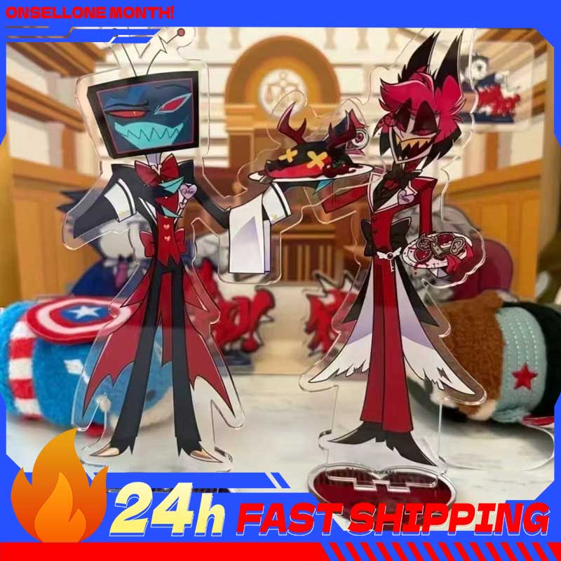 Anime Cosplay Rental - ของสะสมอะคริลิค 2 ชิ้น ตัวละครอะลาสตอร์จากอนิเมะฮาซบิน แบบตั้งโชว์ ชุดทักซิโด้