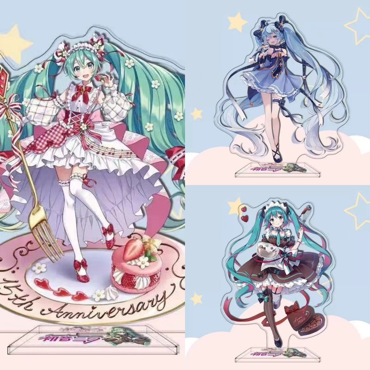 Anime Cosplay Rental - ตุ๊กตาอะคริลิกตัวละครอนิเมะฮัตสึเนะ มิกุ นักร้องเสมือนจริง ของตกแต่งโต๊ะทำงาน ของสะสมสำหรับแฟนคลับ ของขวัญ