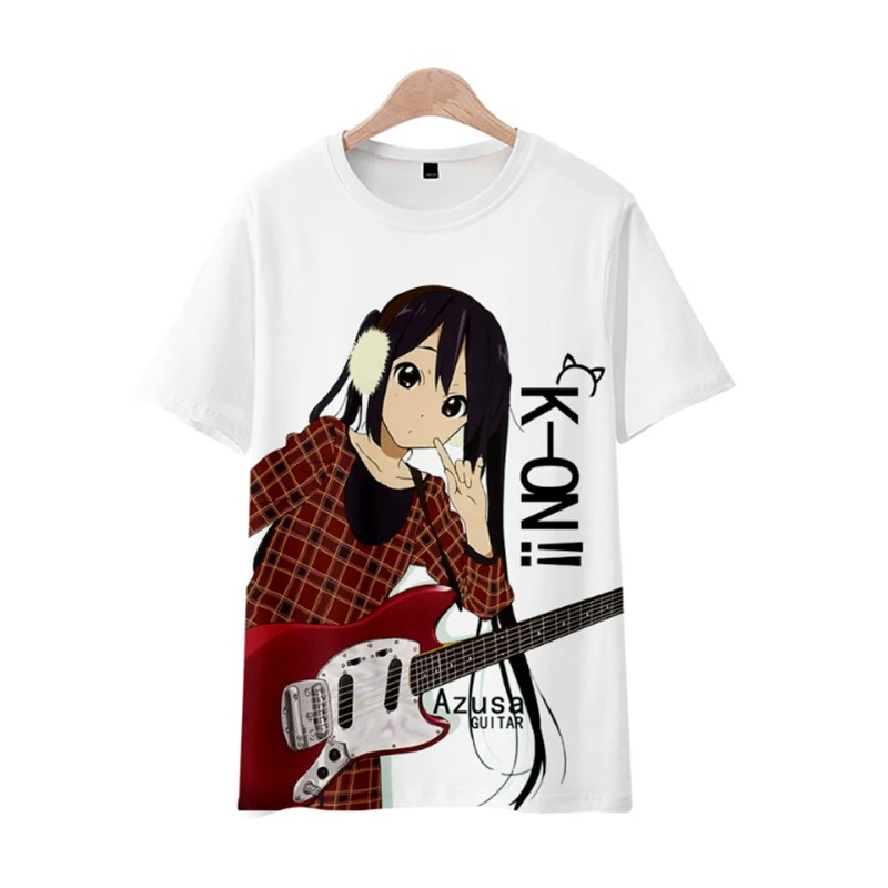 Cosplay Anime Basic - อะนิเมะเคออนเสื้อยืดพิมพ์ลาย, เสื้อยืดน่ารักสำหรับทุกเพศ, ฮิราซาวะ ยุย, อาคิยามะ มิโอะ,