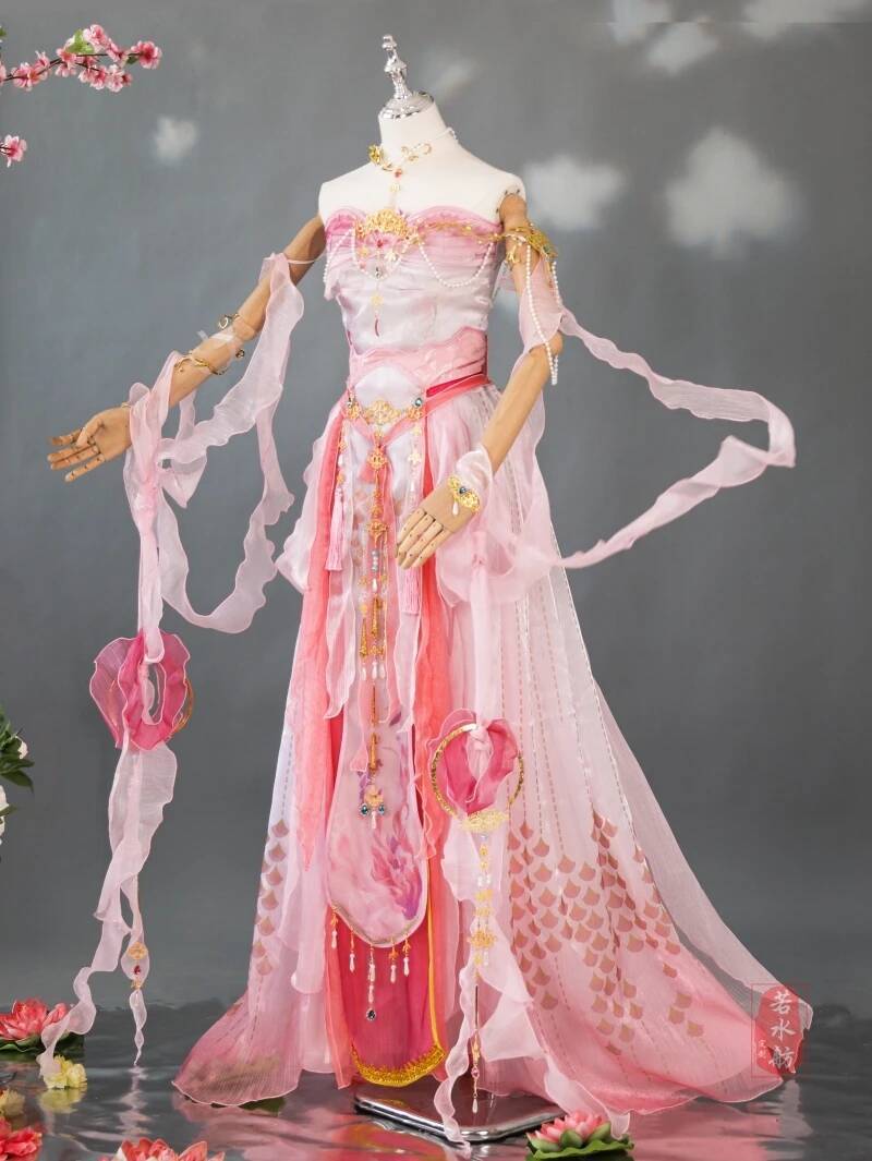 Anime Cosplay Pink - ตำนานจี๋ซิ่วแห่งตะวันออก: ชุดคอสเพลย์ฮาโลวีนของพี่สาวซิ่ว ฮงฮุย สีชมพู แนวโบราณ สำหรับผู้หญิง