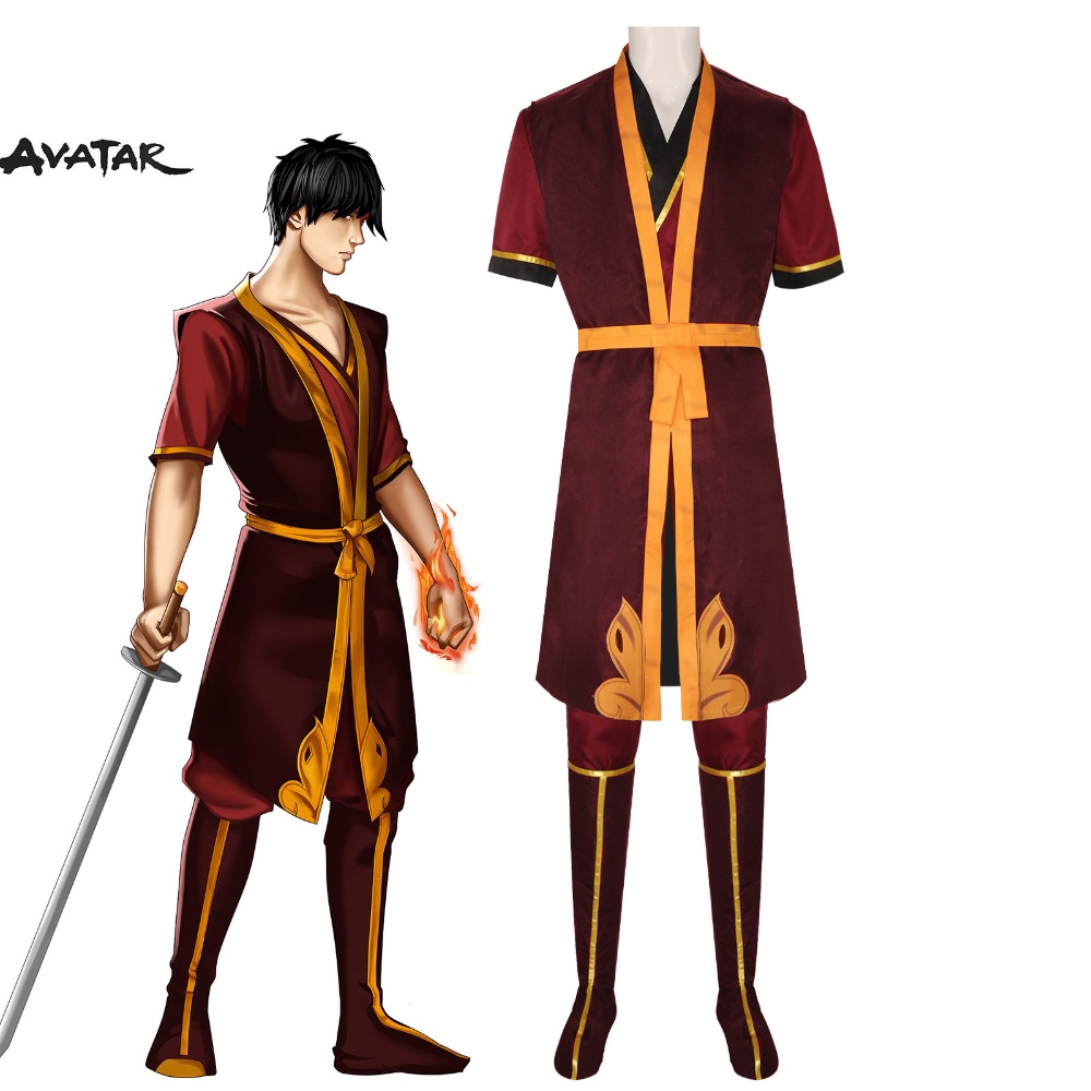 Cosplay Avatar Anime - อวาตาร์: เจ้าชายผู้พิชิตลม ซูกโกะ คอสเพลย์ ชุดเต็มสำหรับผู้ใหญ่ ยูนิเซ็กซ์