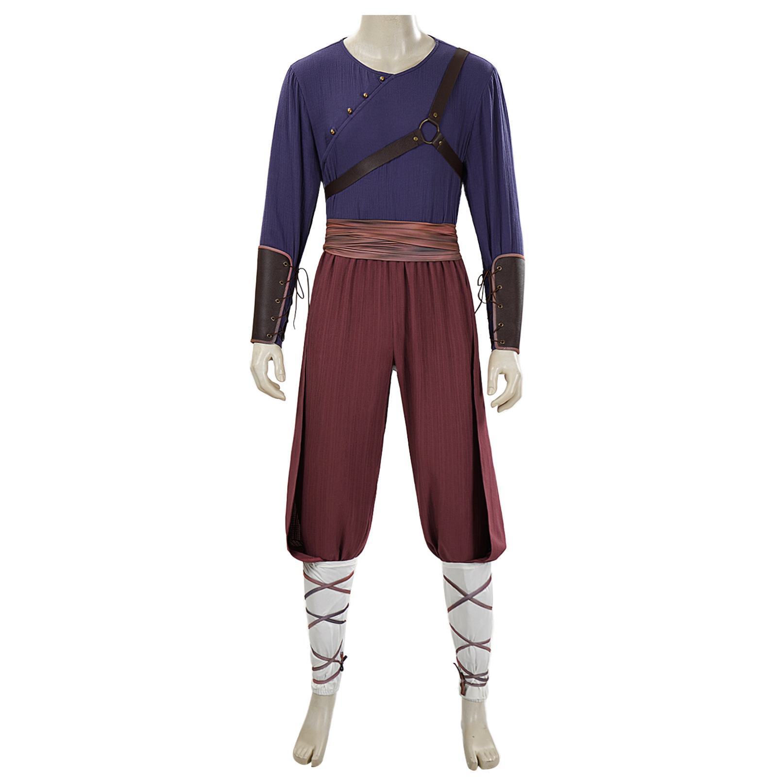 Cosplay Avatar Anime - อวตาร แอง แอร์ โนแมดชุดพระสงฆ์คอสเพลย์เครื่องแต่งกายอะนิเมะตัวละครฮาโลวีนหน้ากากการแสดงเสื้อผ้าสำหรับผู้ใหญ่