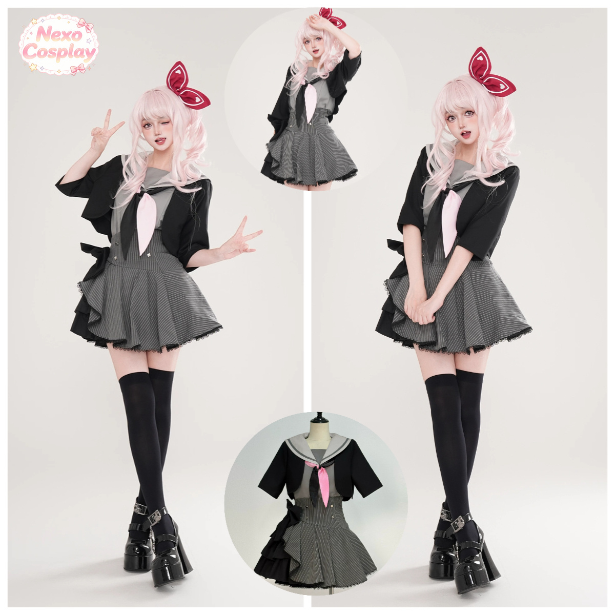 Anime Cosplay Miku - มิกุ: เวทีสีสันสดใส! อากิยามะ มิซึกิคอสเพลย์เครื่องแต่งกายอะนิเมะผู้หญิง JK ชุดนีเซ็กซ์คอสเพลย์