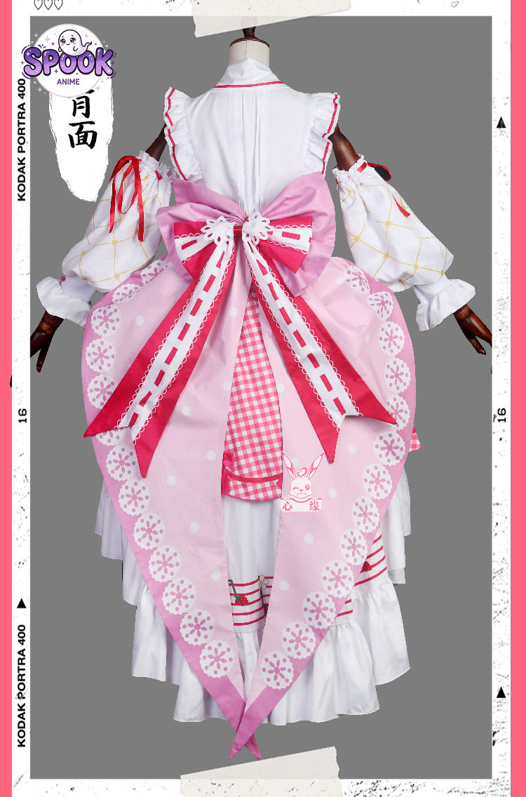 ชุดเดรสโลลิต้าลายสตรอว์เบอร์รี - Anime Cosplay Miku บทวิจารณ์และราคา