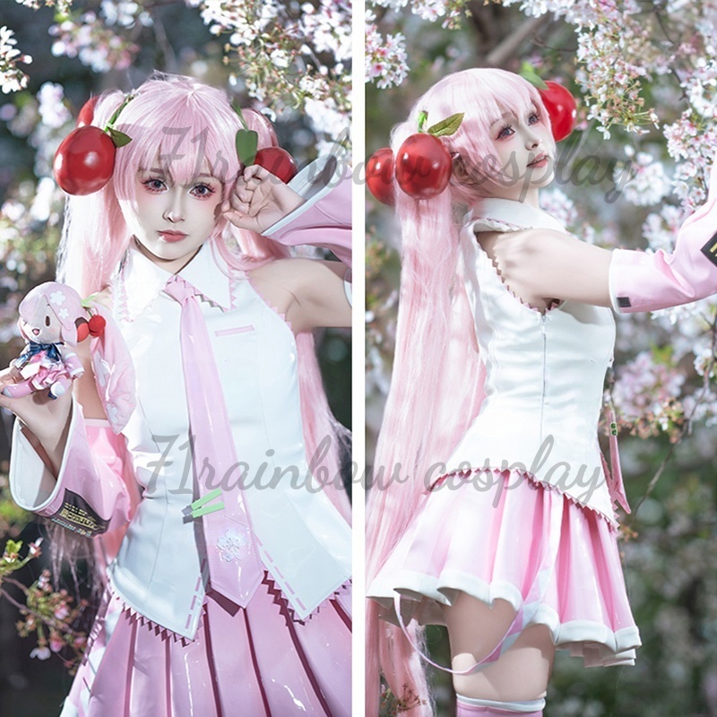 ชุดคอสเพลย์ซากุระ มิคุ ชุดยูนิ - Anime Cosplay Miku บทวิจารณ์และราคา