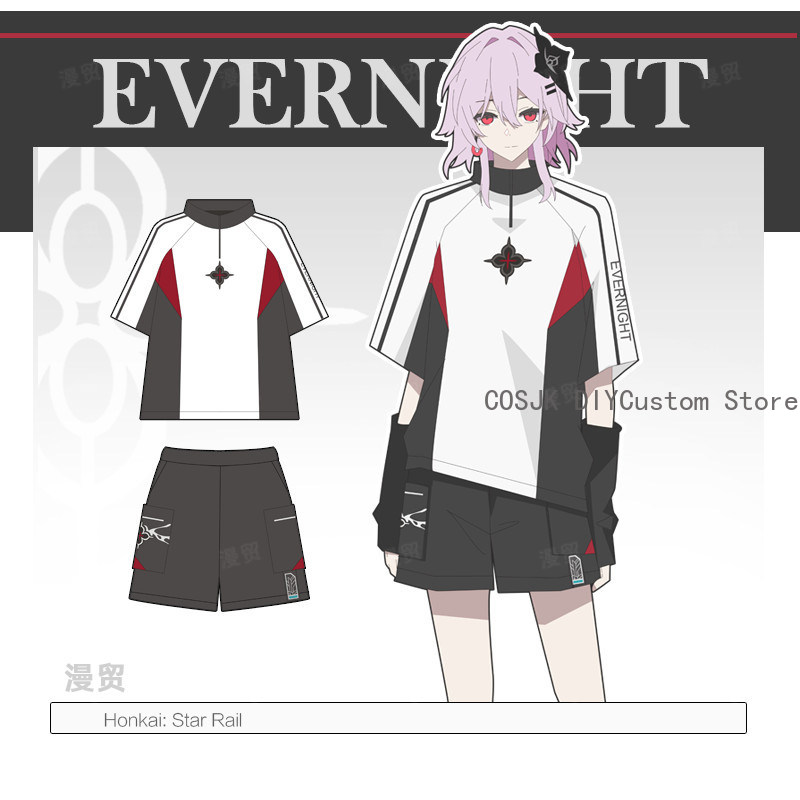 เสื้อยืดแขนสั้นและกางเกงขาสั้น - Anime Cosplay 2026 บทวิจารณ์และราคา
