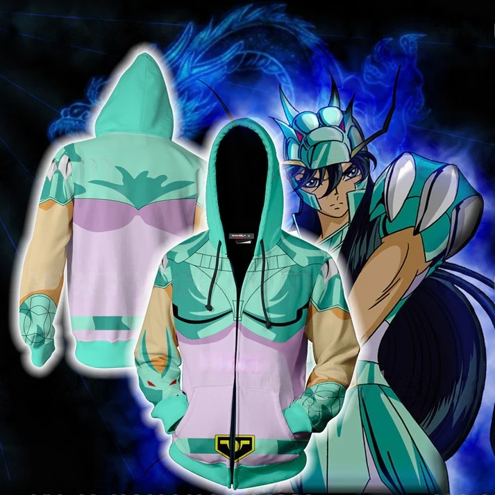 เสื้อฮู้ดอนิเมะเซนต์เซย่า พิมพ - Cosplay Anime Basic บทวิจารณ์และราคา