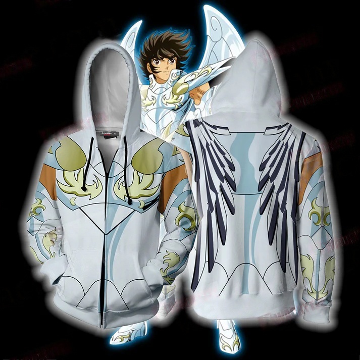 เสื้อฮู้ดอนิเมะเซนต์เซย่า พิมพ - Cosplay Anime Basic บทวิจารณ์และราคา