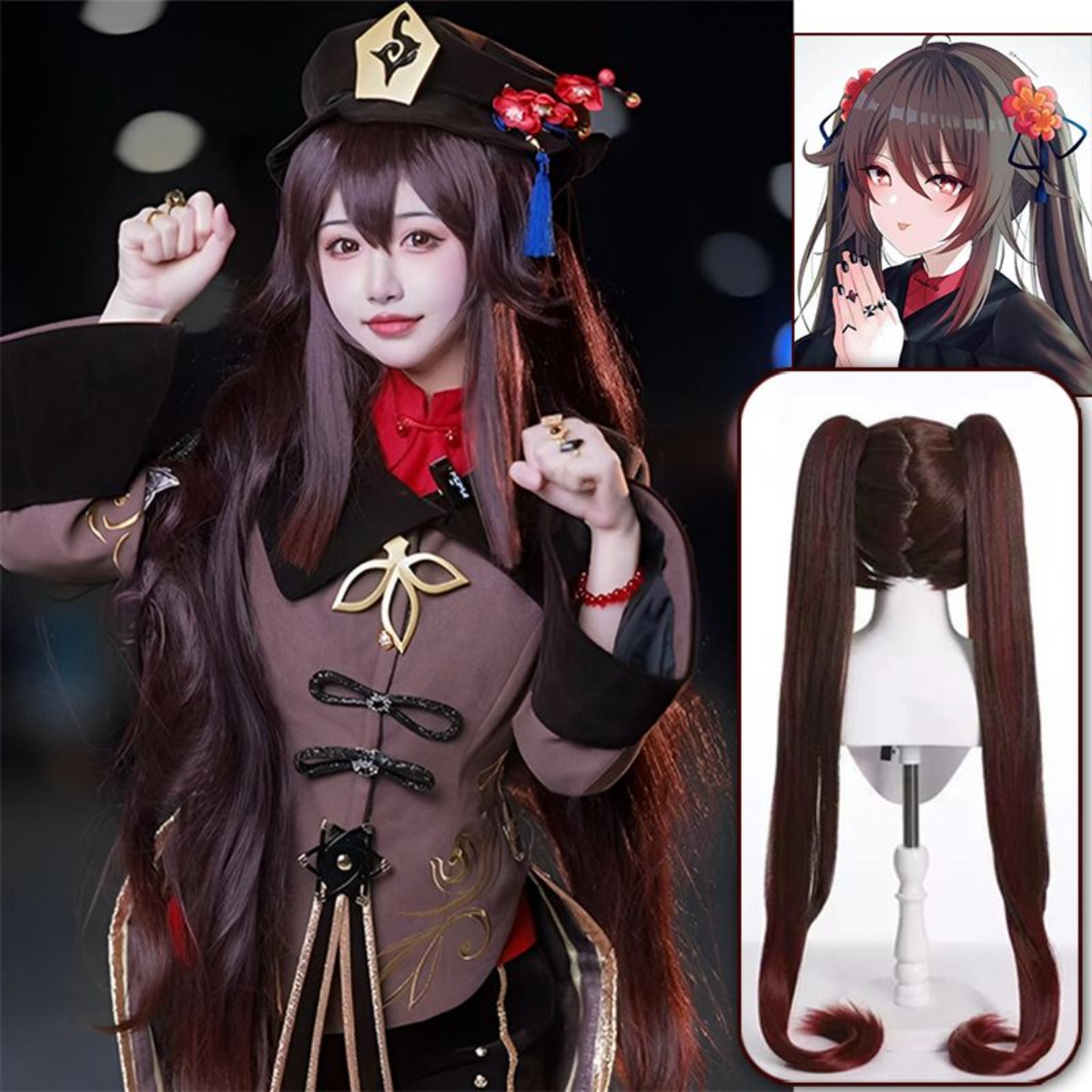 วิกผมคอสเพลย์เก็นชิน อิมแพ็ค ห - Anime Cosplay Duo บทวิจารณ์และราคา