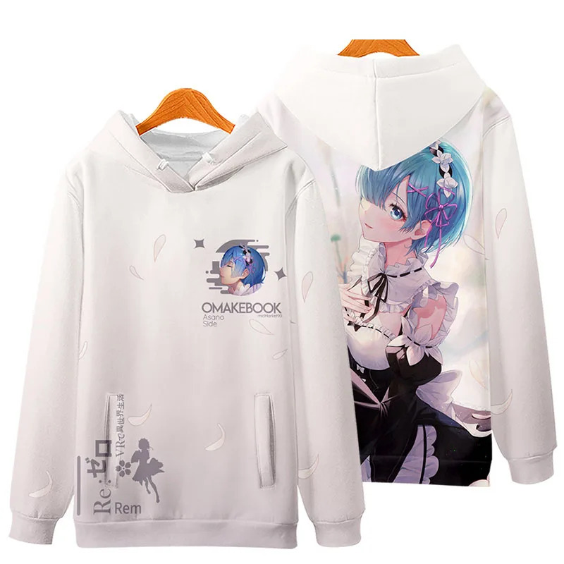 3D Re Zero Cosplay Hoodie Anim - Cosplay Anime Basic บทวิจารณ์และราคา