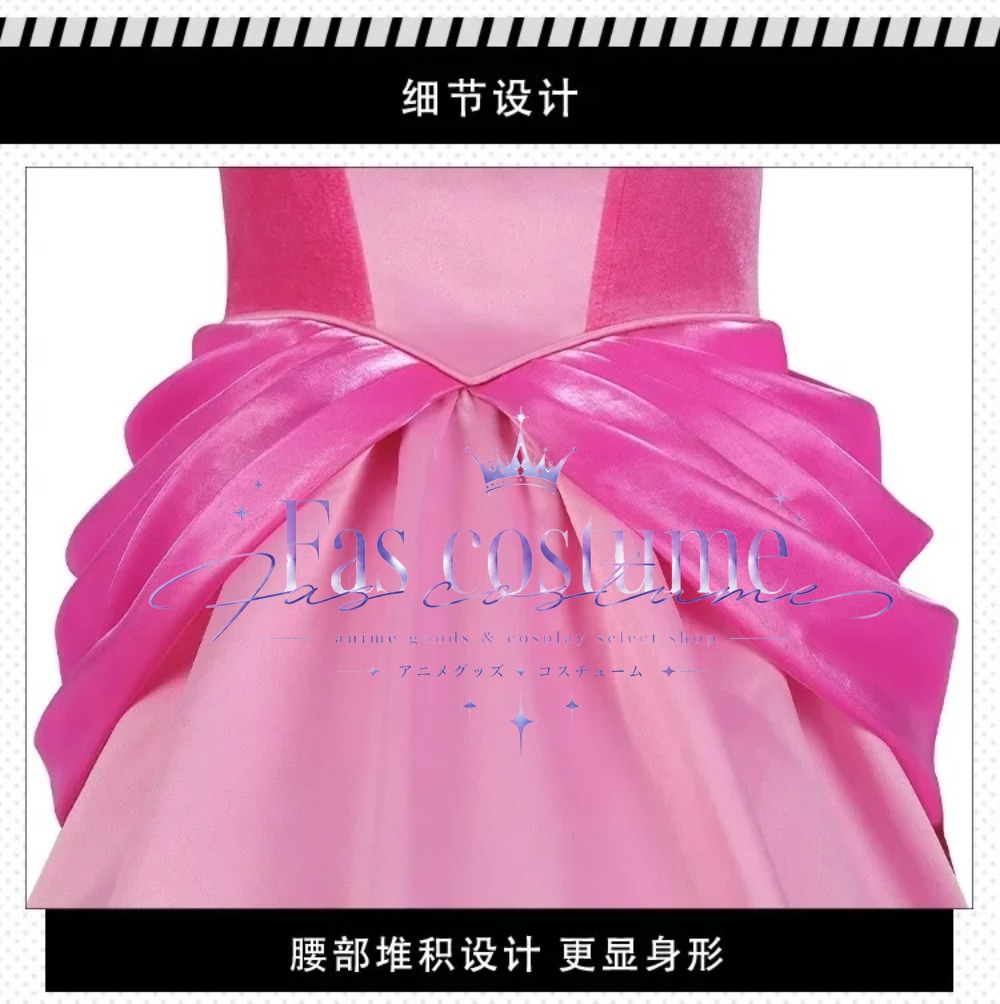 เจ้าหญิงพีชคอสเพลย์เครื่องแต่ง - Anime Cosplay Pink บทวิจารณ์และราคา