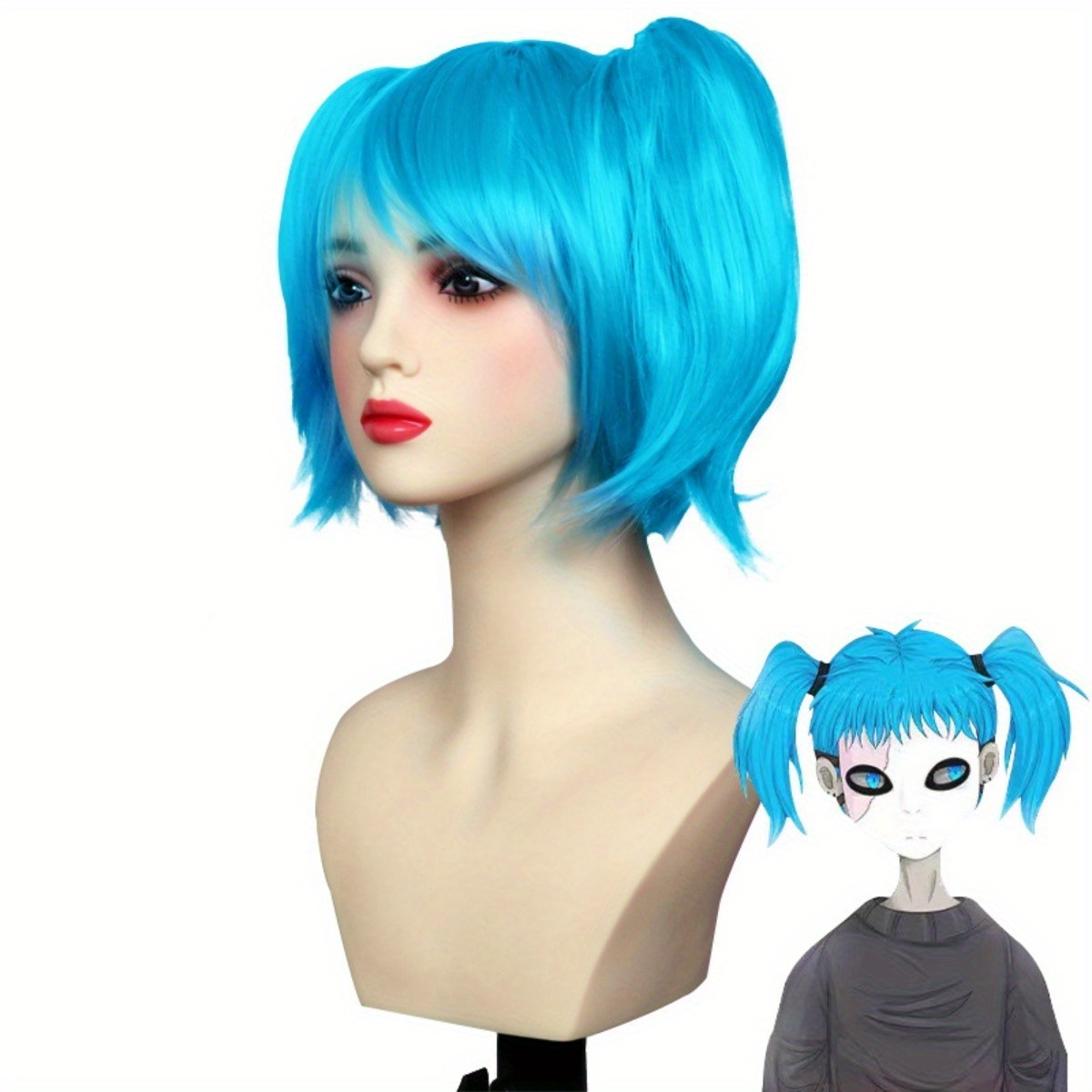 ขนาดกลาง, สไตล์พื้นฐาน, วิกผมค - Cosplay Anime Basic บทวิจารณ์และราคา