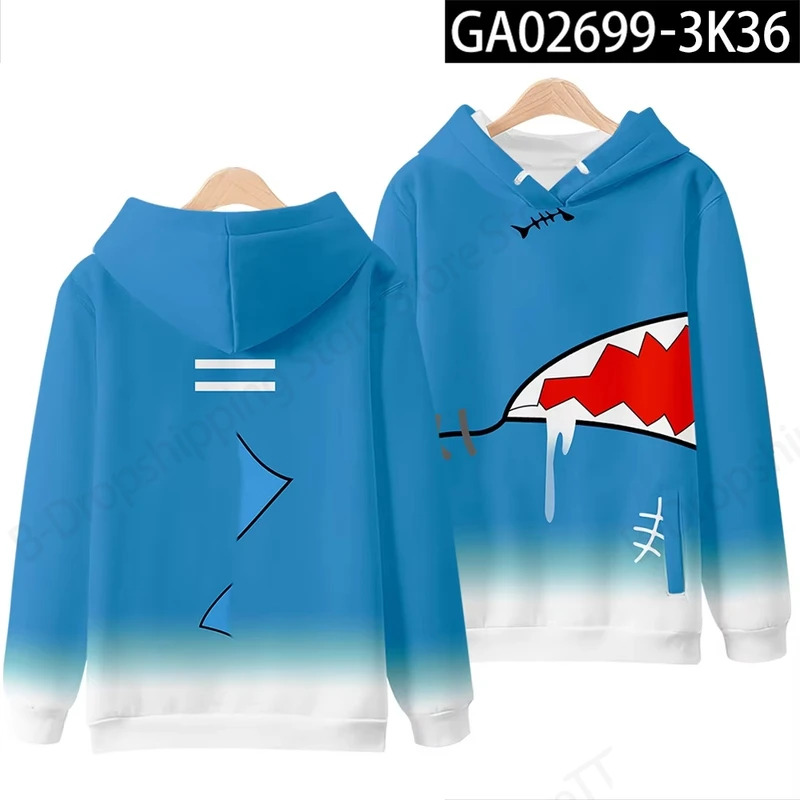 เสื้อฮู้ดพิมพ์ลาย 3 มิติ Gawr  - Cosplay Anime Basic บทวิจารณ์และราคา